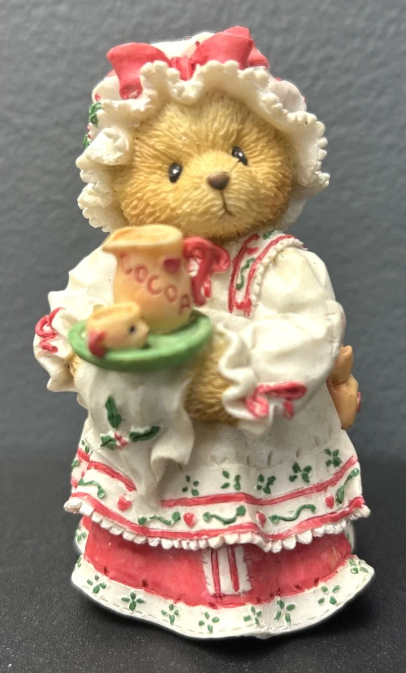 Cherished Teddies 1995 HOLLY A Cup of Homemade Love Figurine Collectible